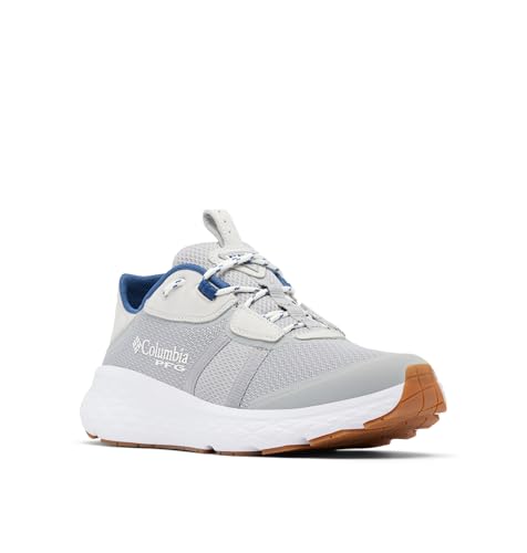 Columbia Mens PFG Castback TC Slip On Boat Shoe, Grey Ice/Carbon, 9
