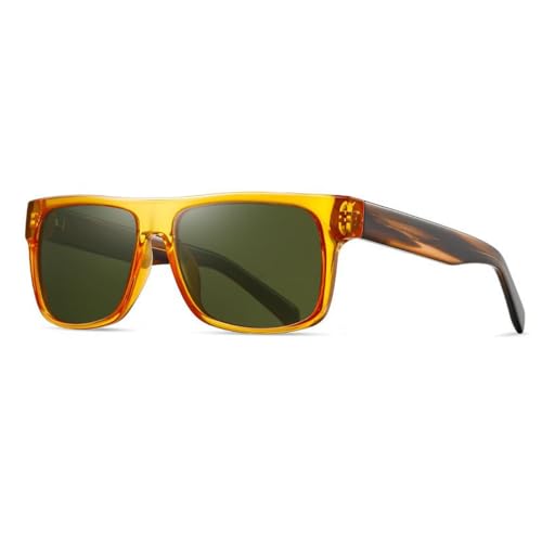 Lunettes de soleil polarisées contre éblouissement au volant monture large homme