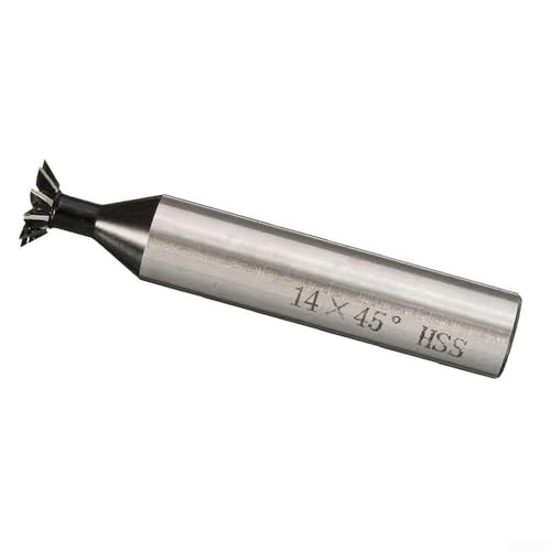 Minhe 45 Degree 1035mm HSS Dovetail Cutter End Mill Tool For Accurate Milling And Cutting In Industrial Applications(14mm)