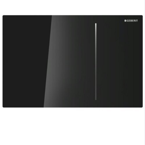 Preisvergleich Produktbild Geberit 115.620.SJ.1 Sigma70 Flush Plate, Black Glass by Geberit