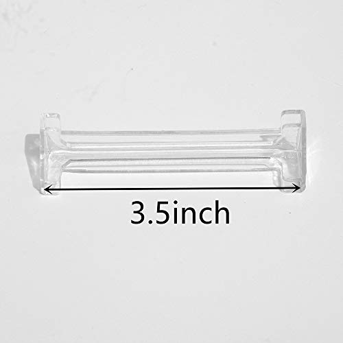 Cutelec Vertical Blind Valance Corners 4 Pack 3.5Inch Clear Plastic For L Sharp Dust Cover,Blinds Parts,Accessory,Components #TOP1