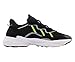 adidas Men's Ozweego Shoes, Core Black/Solar Green/Onix, 12