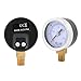 Cloimei Mini Hydraulic Pressure Gauge Dual Scale Dial 0 30psi 0 2bar Brass Manometer for Air Water Oil Compressor Systems Industrial Grade 1/8 BSPT Thread