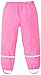 Produktbild HAOKTY Unisex-Kinder Jungen Mädchen Warme Regenhose Buddelhose Matschhose mit Fleecefutter (Pink, 110/116)