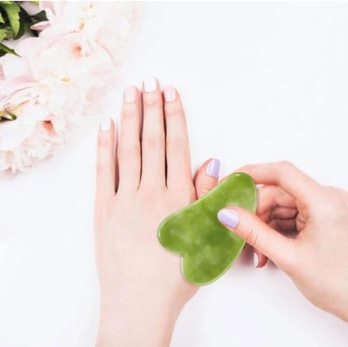 Massageador facial, Rolo facial, Gua-sha, Gua sha, Gua-sha jade, Gua sha facial jade roller, Pedra d