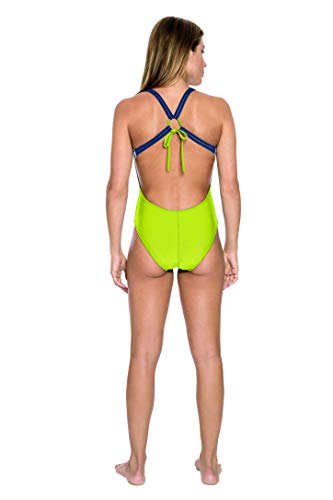 Speedo Curves Maillot, Feminino, Verde (Limão), G