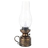 Lampe de table rétro : le matériau robuste est et , des performances fiables, lampes à pétrole électroniques pour l'intérieur