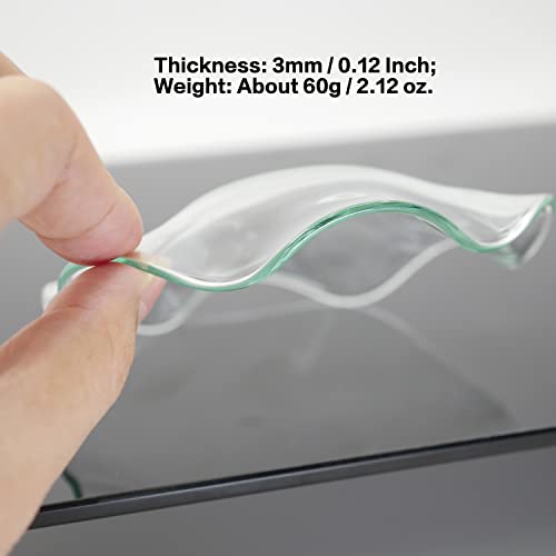 Lymgs 4.5" Replacement Flounces Oil Warmer Dish, 115Mm Ruffle Edge Wax Melt Warmer Liner Glass Dish, Candle Warmer Bowl Plate Wax Tray For Scented Wax Aroma Therapy Lamp, 1 Pack #TOP6