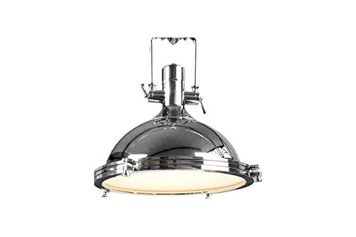 Preisvergleich Produktbild DuNord Design Hängeleuchte Hängelampe FABRIQUE Chrome 45 cm Industriedesign