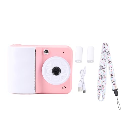 Kamera dla dzieci, wideo 1080P HD 48MP 2,4-calowy ekran Aparat do natychmiastowego drukowania dla dzieci 1800mAh Bateria Aparat dla dzieci do natychmiastowego drukowania (rose)