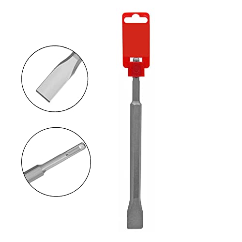 1 Piece Electrical Chisel Bit Size 1 Electric Drill Hammer Chisel Tool Bit For Diy Carving Removing Tiles Stone Brick Wall And Woodworking 9-3/4" #TOP4