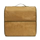 Oreilet Standmixer-Abdeckung, Küchenmixer, Mixer, Kaffeemaschine, Staubdichte Abdeckung, Mixer-Schutz-Staubschutz mit Oberem Griff und Taschen, für die Heimküche (Khaki)