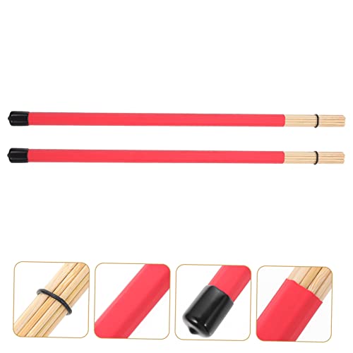 Baquetas para percusión 40.5 cm color rojo par miniatura 3