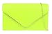 Girly HandBags Metallic Frame Womens Clutch Bag (Neon Green)