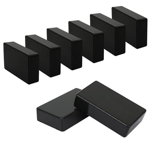 Boîte de jonction ABS noir étanche à la poussière pour circuits DIY 8pcs
