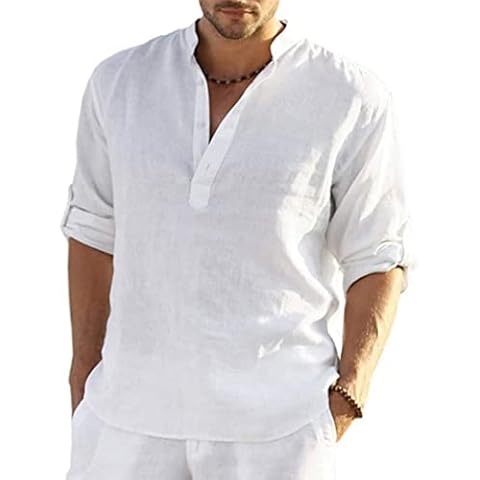 Chemise en Lin PADOLA Col Mao Cover