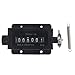 Digital Counter, D94-S 0-999999 6 Digit Punch Counter Resettable,Wall Mounted Tally Counter, Industrial Counter Punch Counter,Mechanical Pulling Counter