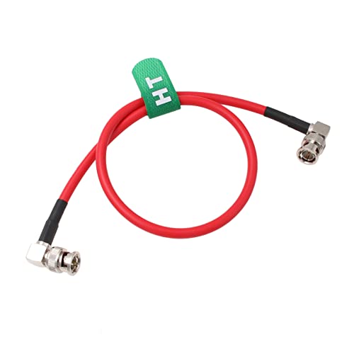 HangTon 12G 6G HD SDI Raw 4K 60fps Video Cable Right Angle to Right Angle BNC Canare LV-61S 75 ohm Coaxial Shielded for Sony FS7 FX9 FX6 Alexa DSMC2 Camera Blackmagic SmallHD Atomos Monitor (1m - Image 3