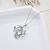 HARMONY BOLA Mothers Day Gifts Dragon Necklace 925 Sterling Silver with Moonstone Flying Dragon Pendant Jewellry Birthday Christmas Halloween Gifts for Women #3