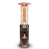 Lava Opus Commercial Propane Patio Heater, 56000 BTU, 6.6 ft Cylindrical Steel &...