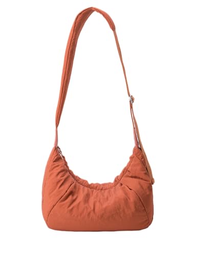 Image of Venzina Womens Crossbody Bag Hobo Bag, Cloud-Like Lightweight Everyday & Travel Shoulder Bag, Large Capacity Nylon Purse with Adjustable Quilted Strap, Casual Work Handbag for Women