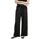 [Augneay] ワイドパンツ レディース 春夏秋 接触冷感 ストレート 落ち感 ズボン 涼しい ゆったり 着痩せ ウェストゴム カジュアル オフィス 通勤 ロングパンツ 夏服 楽ちん