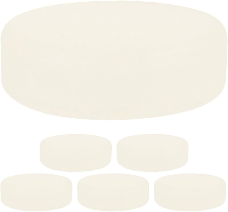 Hemoton 6pcs PVC Ice Hockey Pucks Hockey Training Supplies for Practice Indoor Games Noise Reducing Matte Finish