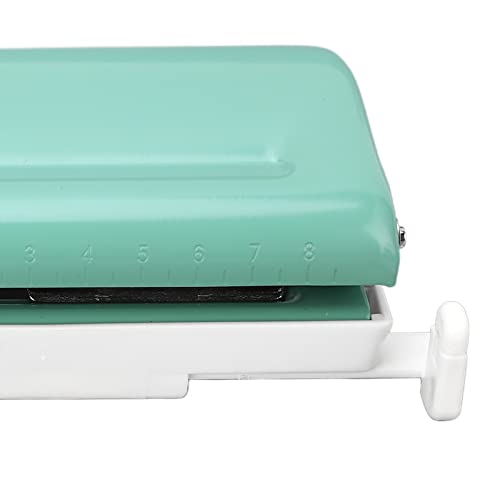Perfurador de Papel de 6 Furos Espaçamento Ajustável Planejador Furador para A4 A5 B5 A6 A7 Verde Ca