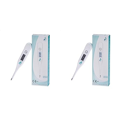 Kinbontop - Termómetro corporal digital para adultos, niños y bebés (Paquete de 2)