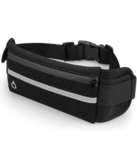 Waist Pack Adjustable Strap Hands Free Waist Bag (Black)-image-40