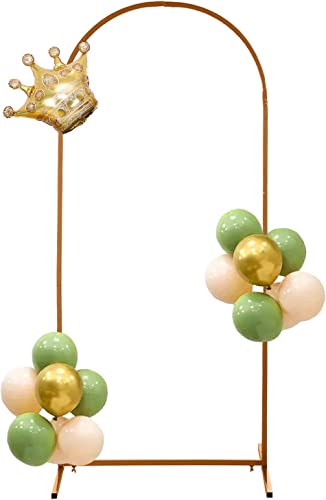 Hochzeitsbogen Metall Hochzeit Stander Arch für Zeremonie Outdoor Indoor Party Dekoration Garten Blumendekoration 2M×1M (Gold) Cover