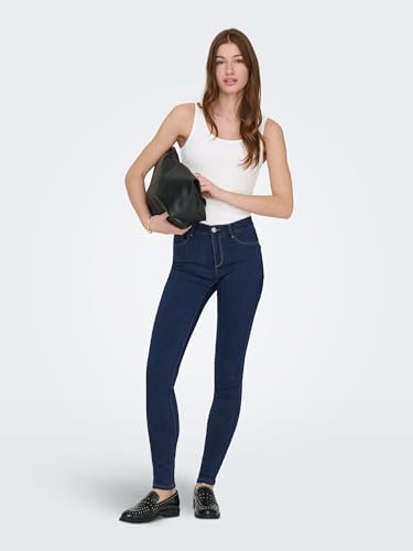 ONLY Damen Onllive Love New Long Tank 2pk Noos Top, Schwarz, M EU – Ansicht 3