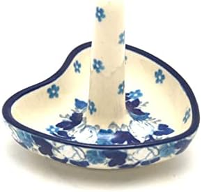 Polish Pottery Ring Holder - White Poppy