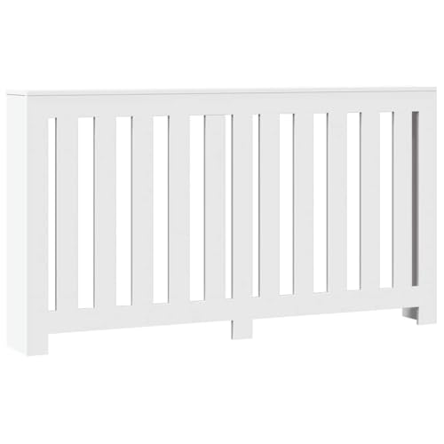 vidaXL Radiator Cover White 58.7x7.9x32.3 Engineered Wood