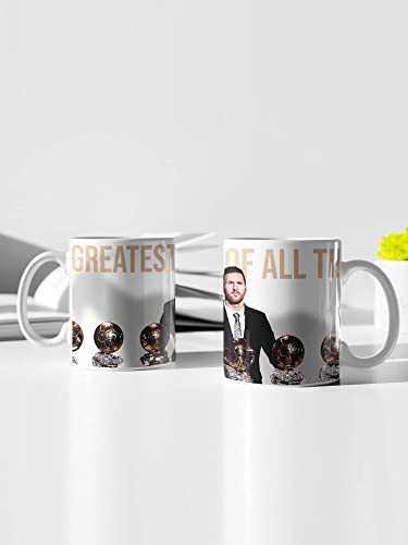 Image of SINCE 7 STORE Lionel Messi Gift box for Leo Fans, INCLUDES 4 products: 1 Messi Mug, 1 Keychain, 1 Keychain Lanyard & 1 badge