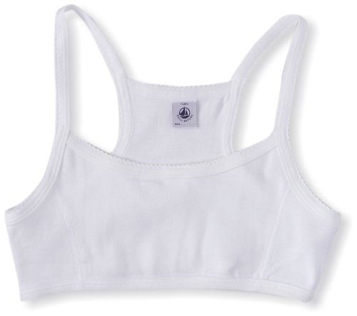 Petit Bateau Girls White Bra Sizes 8-18 Style 33792 (Size 8 Style 33792 White Bra)
