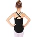 Arshiner Kids Girl's Double Strap Slim Solid Camisole Leotard