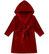 Verve Jelly Toddler Kids Baby Boy Girl Christmas Bathrobe Set Unisex Baby Long Sleeves Hooded Nig...