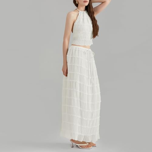 Sastianaen Women Sexy Mini Skirt Set Y2k Strapless Tube Top Bodycon Skirt 2 Piece Outfits Dress Solid Party Club Streetwear2