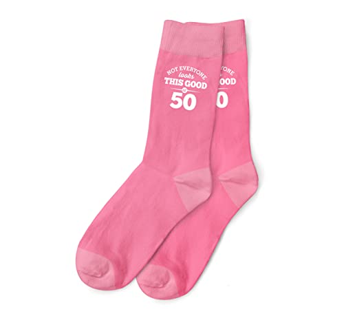 50Th Birthday Gift Vintage Novelty Pink Women’s Socks Keepsake Idea 50 Years Old #TOP19