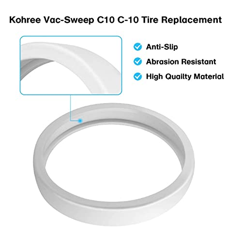 CargoTi Pneus de limpeza de piscina branco, pacote com 3 unidades, duráveis, para substituição de pn
