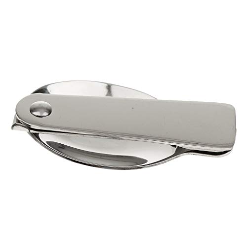 Stainless Steel Portable Foldable Spoon - Folding Dinner Flatware Utensils For Thermos, Camping, Travel #TOP1
