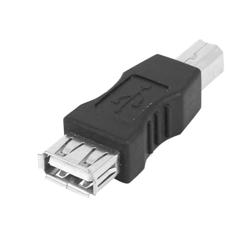 Image of [ 2 Pieces USB 2.0 Type A Female to USB B Male Plug (Printer Scanner) Adapter Connector (Can't Work to Convert Printer as WiFi Enabled or Bluetooth Enabled)