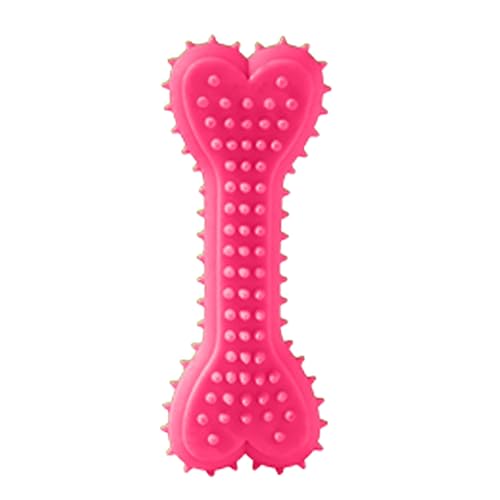 Giocattoli da masticare per cani, 3 pezzi, in gomma, a forma di osso, per cani di piccola e media taglia, FcQ486 (10 x 4 x 2 cm)