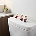 3 Pcs Cute Santa Claus Toilet Buttons for Women with Long Nails,Toilet Decorations Home Decor For Christmas,Toilet Flush Button Pusher Tool
