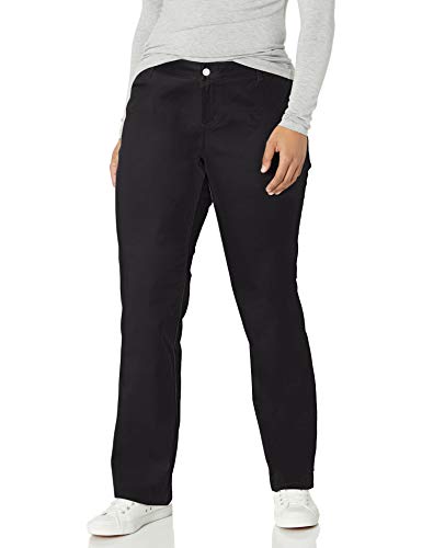 Dickies Girl Juniors Plus Size Worker Bootcut Pant, Black, 20