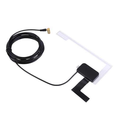 ISAKEN DAB Antenna parabrezza, autoradio digitale, supporto in vetro, connettore SMB, autoradio digitale DAB, antenna per tutti i dispositivi DAB/DAB+