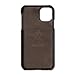 PEGAI Handmade Leather Phone Case Compatible with iPhone 11/12/13 Pro Max | Full Grain Artisan Leather | Wireless Charger Compatible (excludes MagSafe) | DEAN (Chestnut, 11)