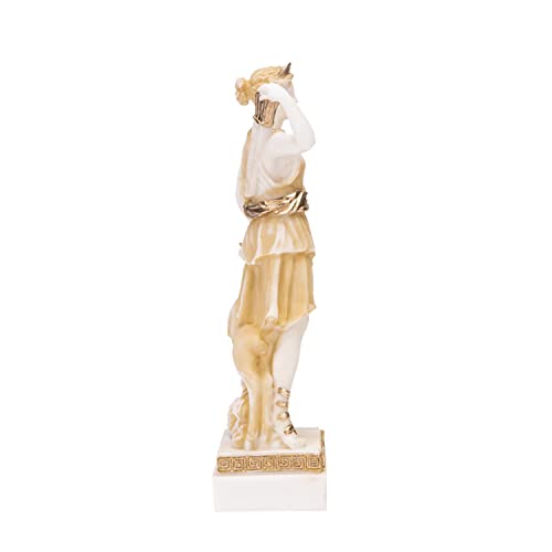Estatua Griega Diosa Artemisa Diana Tono Dorado 6.2 in miniatura 3