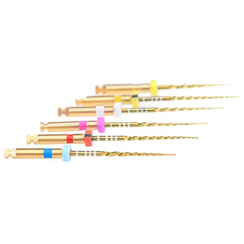 Nski 6Pcs/Pack Gold Flexible Files Engine Use Endo Rotary Files Sx-F3 Niti File System Endodontic Accessories thumb #7
